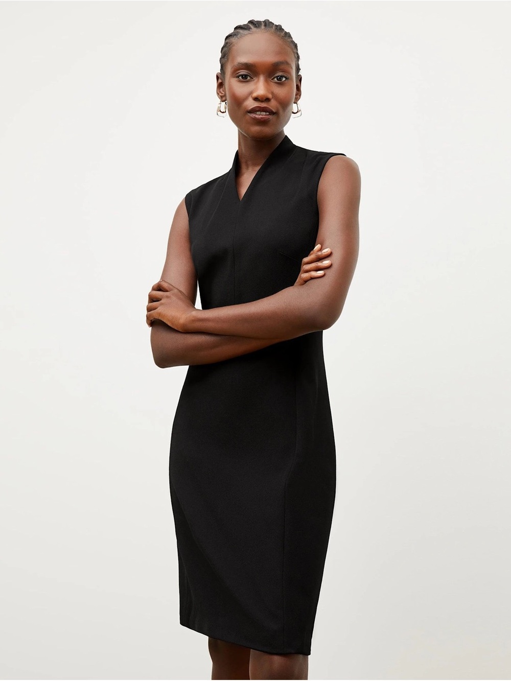 MM Lafleur Classic Black Mini Dress